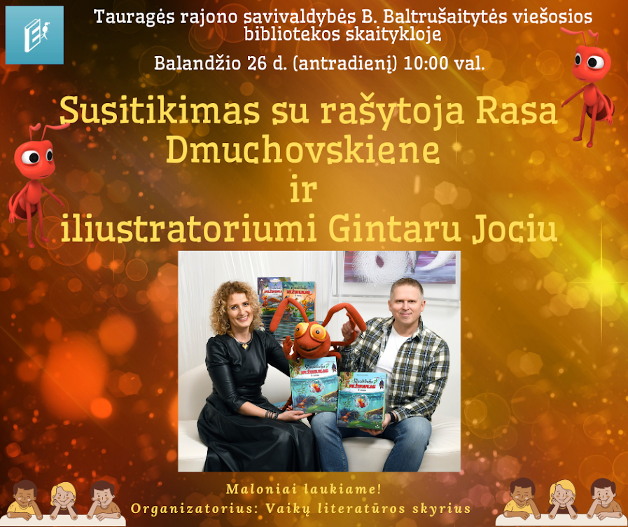 Nacionalinė bibliotekų savaitė „Tvari biblioteka“ Susitikimas su rašytoja Rasa Dmuchovskiene ir...